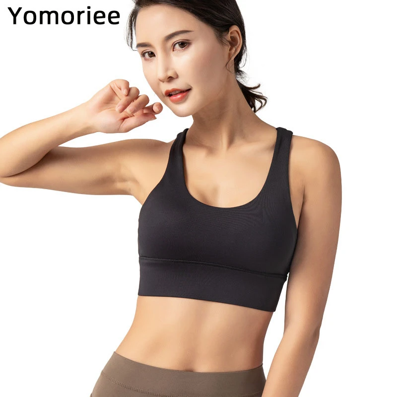 

Gym Women Yoga Bra Sexy Push-up Crop Top Adjustable Halter Quick Dry Breathable Sport Workout Running Training Tank Yomoriee
