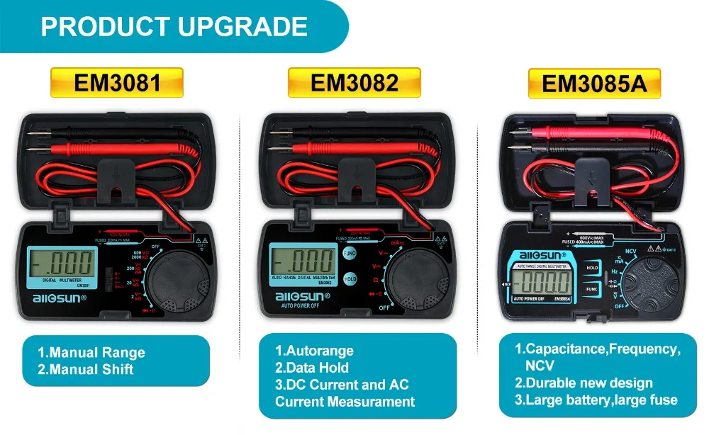 mini escala automática multímetro digital ac dc amperímetro voltímetro ohm ncv capacidade freqüência portátil bolso medidor