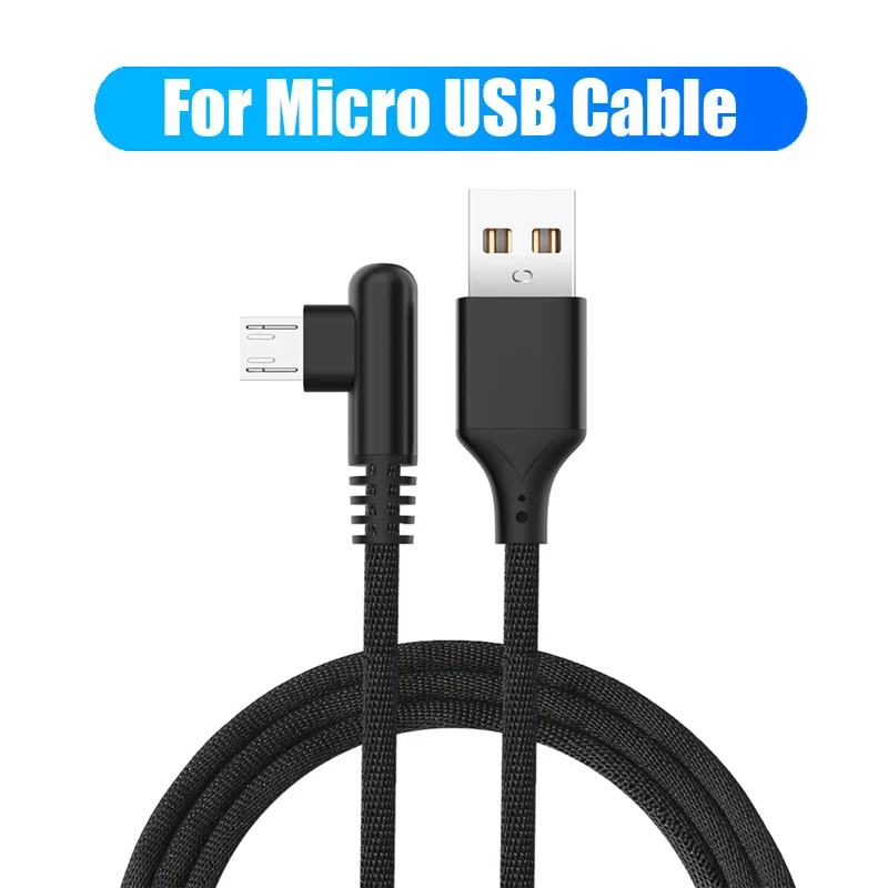 Кабель usb type-C для xiaomi redmi k20 pro, кабель USB C Micro usb для мобильных телефонов, кабель для быстрой зарядки type-C для устройств usb type-C - Цвет: Black For Micro