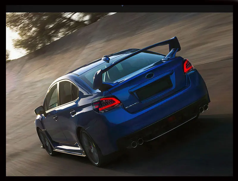 Автомобильные стильные стоп-сигналы для Subaru WRX задний фонарь 2013- wrx светодиодный фонарь DRL+ тормоз+ обратный+ Динамический указатель поворота