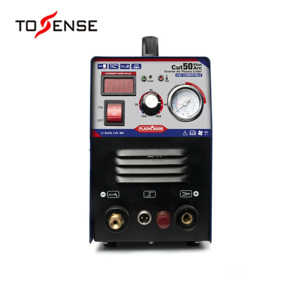 

Plasma Cutter CUT50 Pilot Arc 50A 110/220V CNC Compatible Accessories & 1-12mm Cutting Device