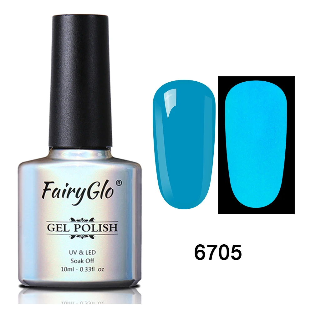 FairyGlo 10 мл ночной светящийся в темноте УФ-Гель-лак для ногтей Гель-лак эмалированный лак замачиваемый УФ светодиодный неоновый флуоресцентный Гель-лак - Цвет: 6705