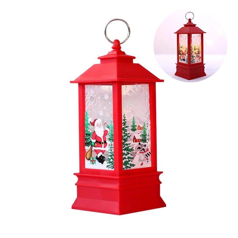 C Рождественская свеча, светодиодный светильник, свечи для Рождественского украшения, подсвечник на батарейках, сезонный декор - Цвет: C