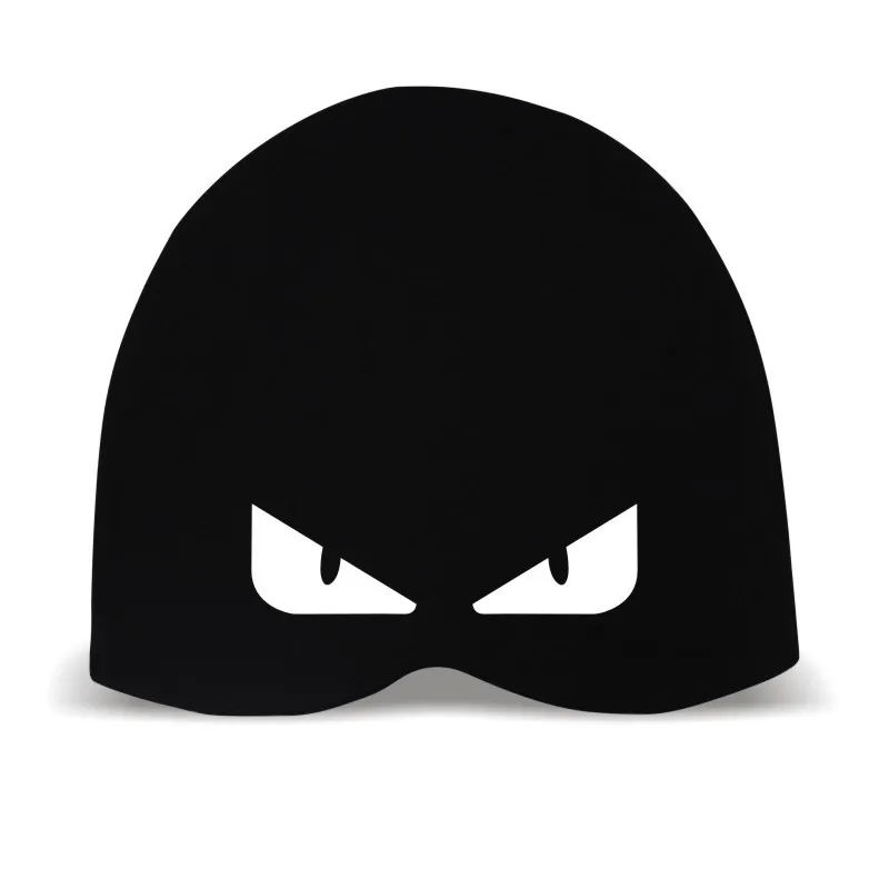 13MZblack-White eye Корейская НОВАЯ шапка осень-зима, модная теплая вязаная шапка в британском стиле, Повседневная вязаная шапка со смайликом для женщин, уличные головные уборы - Цвет: 13MZblack-White eye