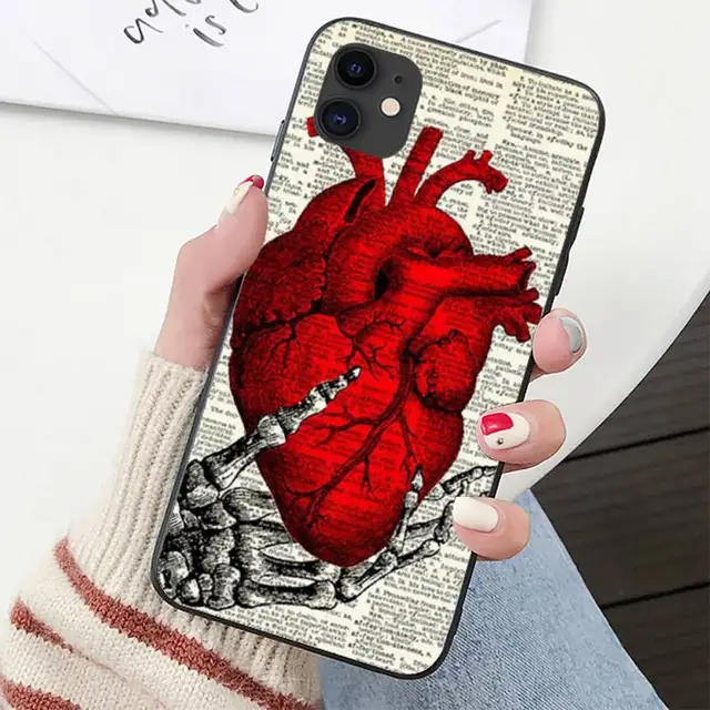 YNDFCNB Heart Of Nature Human Anatomy Doctor Phone Case for iPhone 11 12 pro XS MAX 8 7 6 6S Plus X 5S SE 2020 XR cover a10