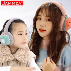 New Winter Cartoon Fruit Earmuffs for Women Children Adjustable Size Cute Soft Plush Cashmere Keep Warmer Girls Gifts EZ006