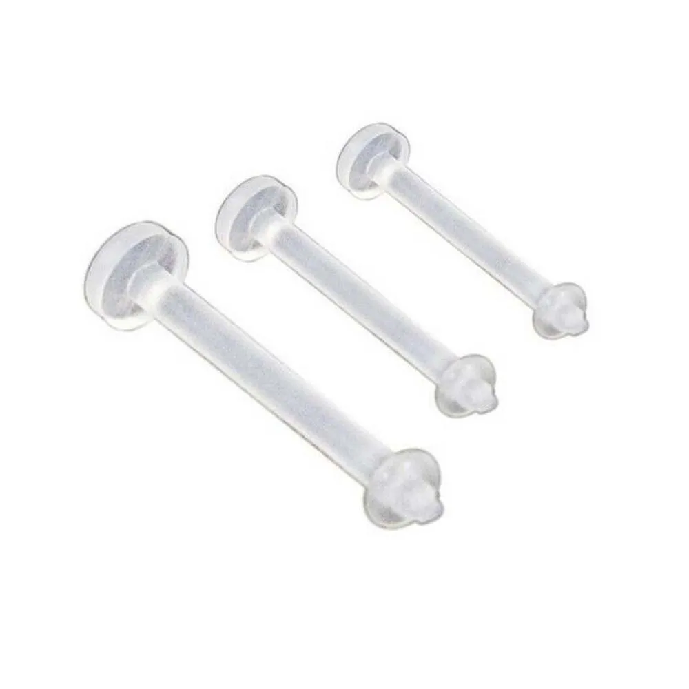 Transparent 10 шт. Bioflex Clear Labret, губ, Монро гибкий Фиксатор Бар различных размеров - Окраска металла: Transparent