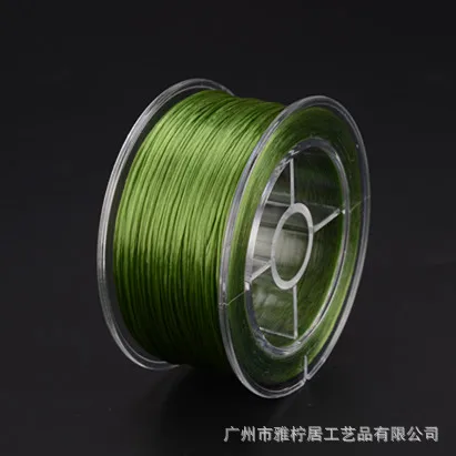 Green Минимальный заказ = 1 шт. 0,8 мм прочные эластичные шнуры кристаллические бусины линия DIY браслет ювелирные аксессуары эластичные мягкие силиконовые жемчужные шнуры - Цвет: Green
