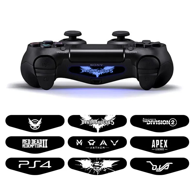 4 шт./компл. светодиодный наклейка для бара наклейки для Playstation 4 PS4 Slim PS4 Pro световые наклейки крышка для Dualshock 4 PS4 игровой контроллер