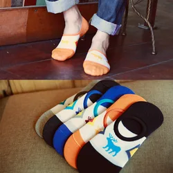 5Pairs/Lot Men's Socks Boat Solid Color Invisible Men's Socks Colorful Socks  Men's Low Top Breathable Mesh Thin Socks Wholesale