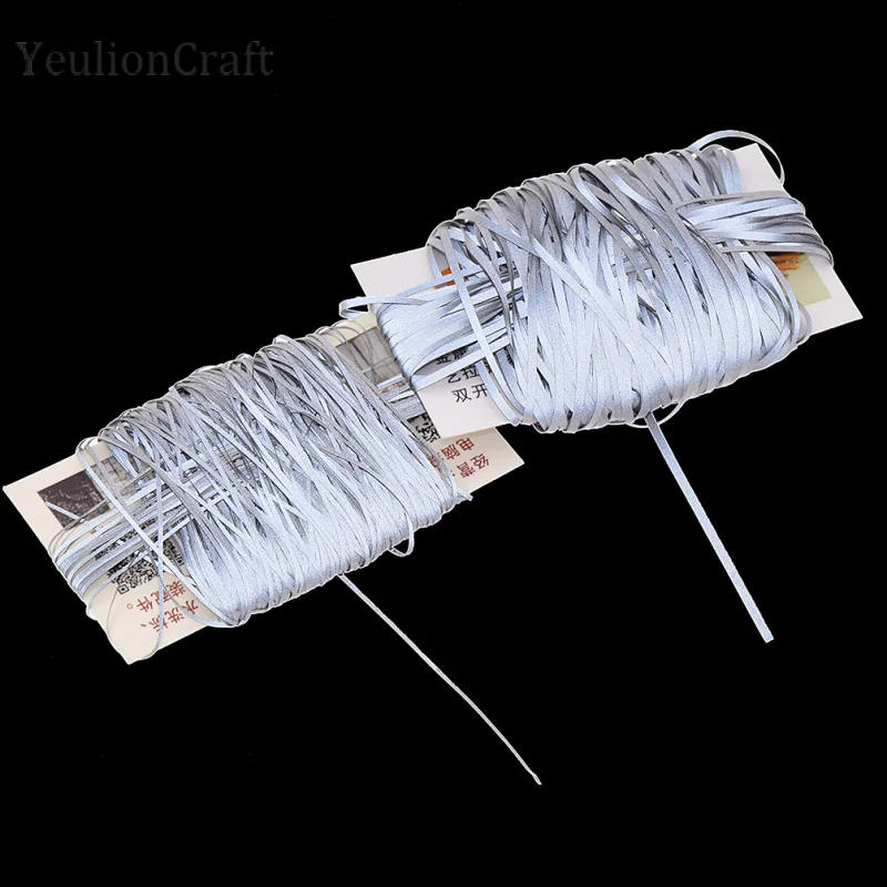 YeulionCraft 50 м двухсторонний светоотражающий шнур ПВХ нить для одежды Diy Швейное Ремесло