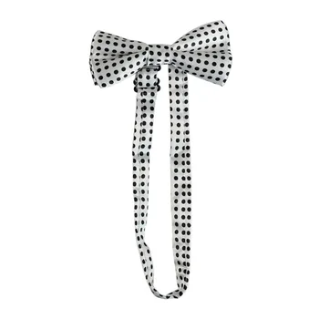 

Unisex Adult Suspender Bow Tie Set Outfits Dot Printing Adjustable Belt Party Decor Stage Performance Prop