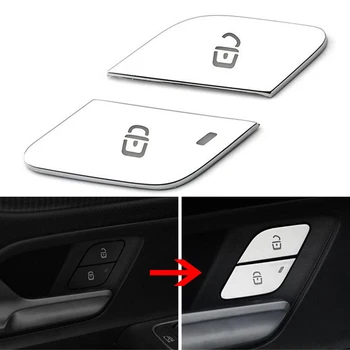 

2PCS ABS For Mercedes Benz A B GLE GLS W177 W247 W167 2020 Door Lock Unlock Buttons Trim Car Styling Accessories