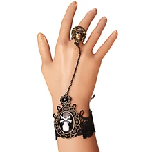 50 шт./лот Хэллоуин Череп браслет личности ретро ужас браслет со скелетами женские модные ювелирные изделия подарки 1 шт