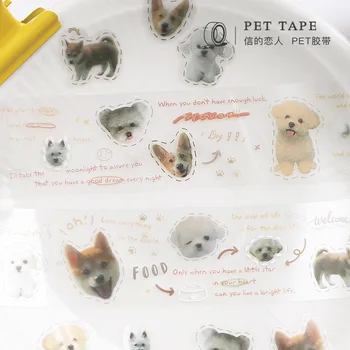 

30mm*3m Kawaii Cute Cat Dog PET Washi Tape Stickers Scrapbooking Masking Tapes School Office Supplies Bullet Journal sl2712
