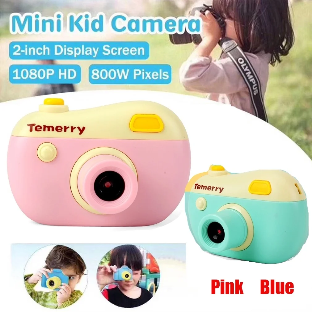 Mini Cartoon Digital Camera 2 Inch 8M Children's Cute Games Camera Toys Children Birthday Gift Interactive Toy for Kids