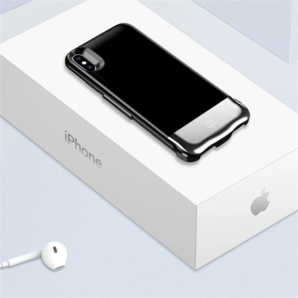 Аккумулятор чехол для iPhone X XS Max XR 5000/8000/6000mah power Bank Charing чехол для iPhone 6 6s 7 8 Plus чехол для зарядного устройства