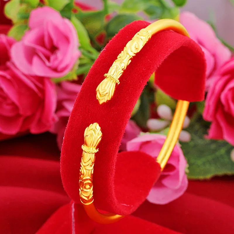 Open Elegant 24K Yellow Gold Plated 