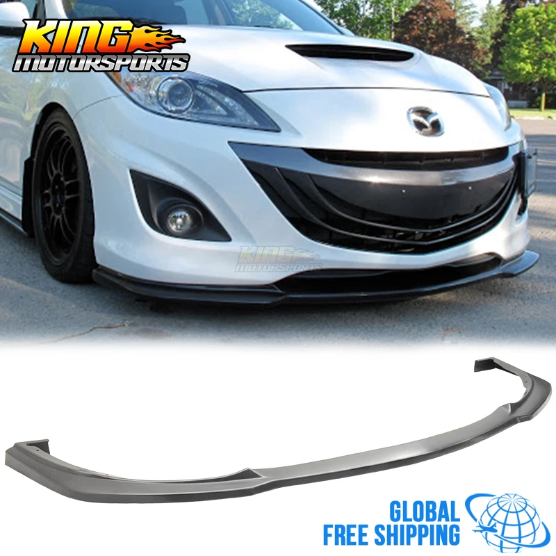 Fits 2010-2011 Mazda 3 4Dr Sedan JDM Style Poly-Urethane Front Bumper Lip Spoiler Bodykit Global Free Shipping Worldwide Fits 2010-2011 Mazda 3 4Dr Sedan JDM Style Poly-Urethane Front Bumper Lip Spoiler Bodykit Global Free Shipping Worldwide