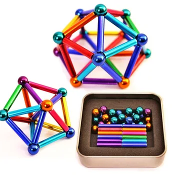 

Magnet Magic Neo Cube Building Blocks Construction Set Magnetic Sticks Ball Puzzle Stacking Game Sculpture Desk Toys for Kids