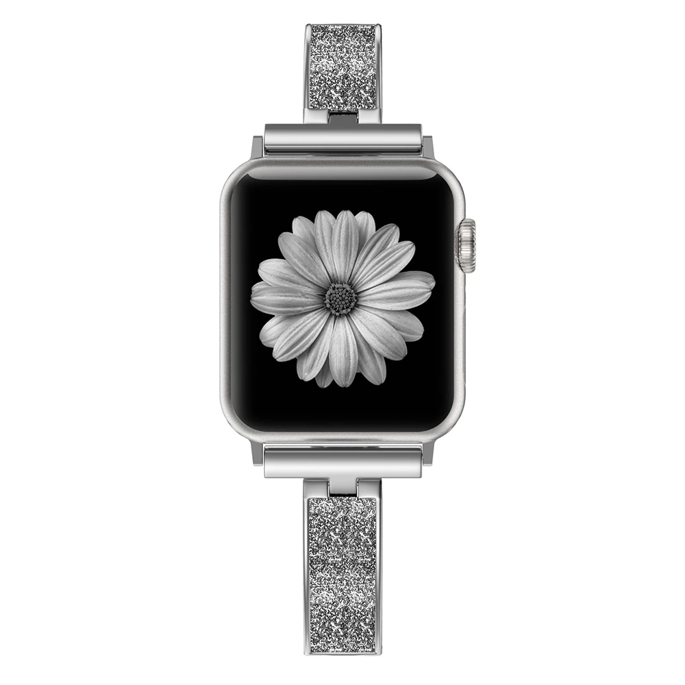 Женский металлический ремешок для Apple Watch Series 5, 40 мм, 44 м, металлический+ кожаный браслет, ремешок для iWatch Series 4, 3, 2, 1, 38 мм, 42 мм - Цвет ремешка: C2