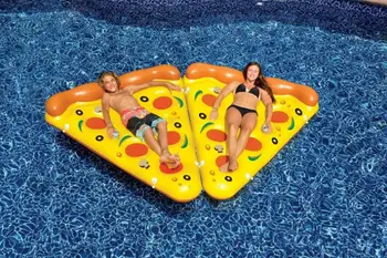 

Sea Inflatable Pizza Floating Row Mount Swimming Pool Ring Outdoor Camping River Drifting Mattress Indoor Cushiion Beach Mat