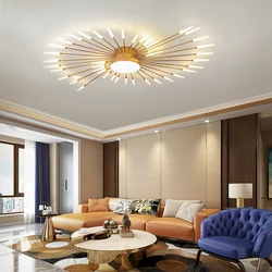 Plafonnier Led en forme de feu d'artifice, design moderne, éclairage d'intérieur, luminaire décoratif de plafond, idéal pour un salon ou une chambre à coucher, offre spéciale 