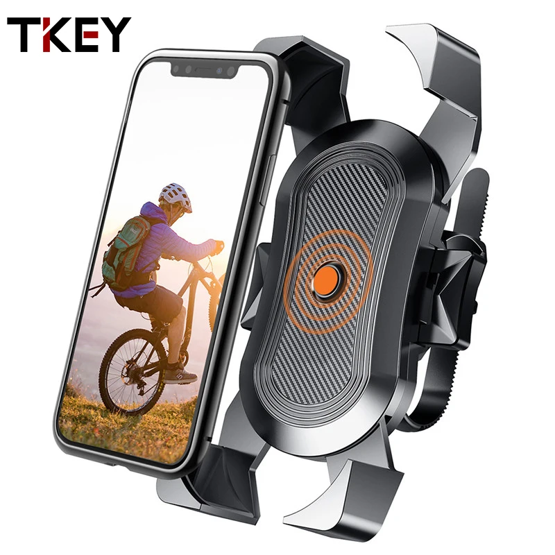 

TKEY Bike Phone Holder Universal Motorcycle Bicycle Phone Holder Handlebar Clip Stand Mount GPS Bracket For iPhone Samsung