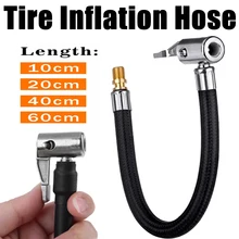 

Tire Air Inflator Hose Inflatable Pump Extension Tube Adapter Twist Tyre Air Connection Locking Air Chuck Car Bike Motorcycle