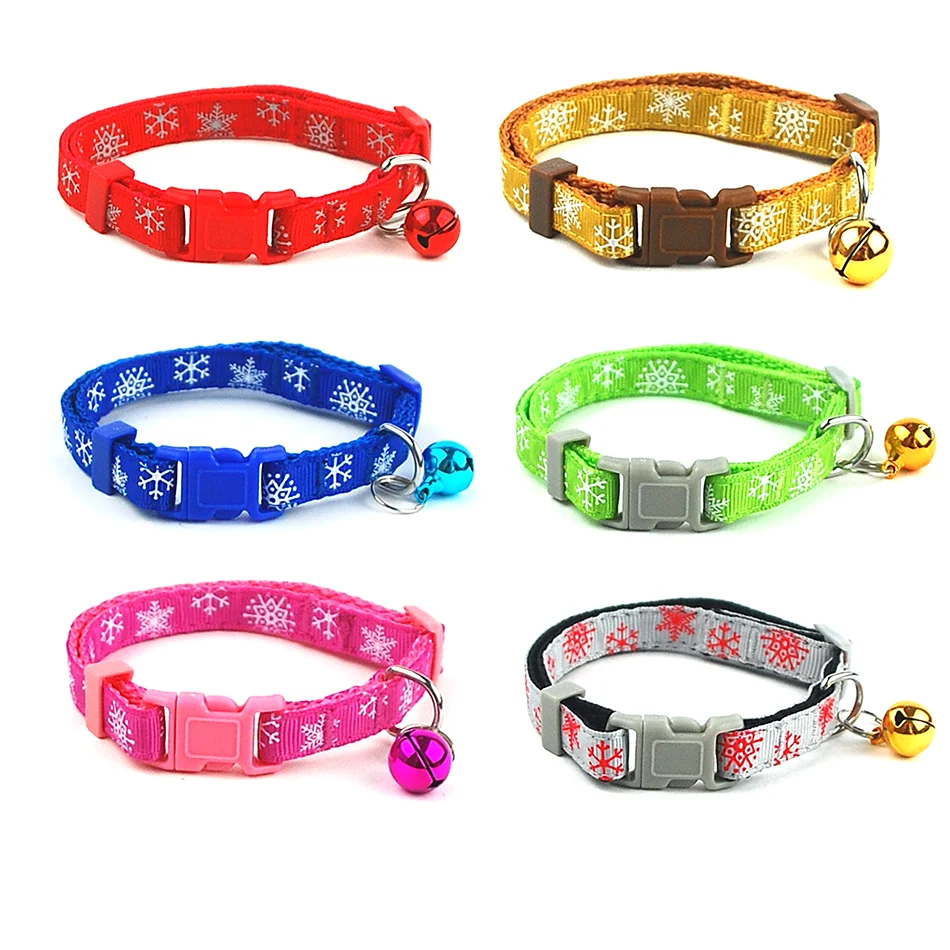 Dog Collar Pet  Adjustable Cat Collar with Bell Puppy Necklace for Cat Small dog Pet Supplies Pet Accessories
