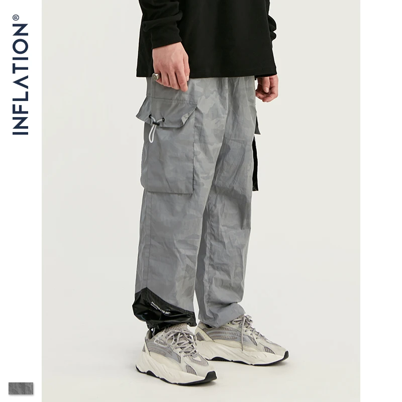 

INFLATION 2019 Autumn Men Jogger Pants Men Dark Camouflage Joggers Casual Pants 2019 Man Hip Hop Pants Plus Size Pants 93397W