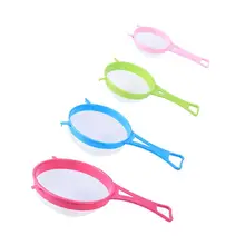 4 шт пищевой фильтр тонкой сетки с длинной ручкой пищевой пластиковый пищевой дуршлаг пищевое сито Чайный фильтр