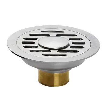 

Stainless Steel Insert Round Floor Waste Bathroom Shower Room Invisible Floor Drain Fast Drainage Odor-resistant