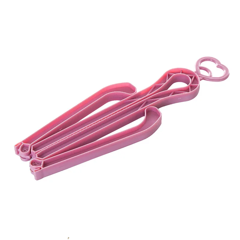 Pink Новые складные сапоги, растягивающее приспособление для обуви, держатель для обуви, держатель для обуви, яркие цвета, сапоги для хранения деревьев, вешалка для обуви, устройство для поддержки обуви - Цвет: Pink
