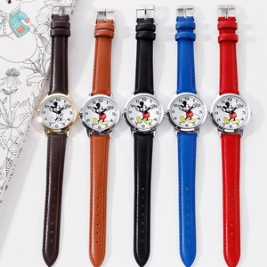 Image 5 - New Young Ladies Quartz Watch Mickey Mouse Cutie Girl Love Fashion Teen Student Clock Children Boys Watches Best Gift Kids Time