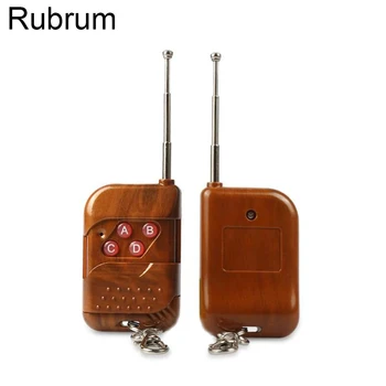 

Rubrum Universal 433MHz RF Relay 4 CH Button Learning Code Remote Control Switch Key Transmitter Gate Garage Door Opener Light