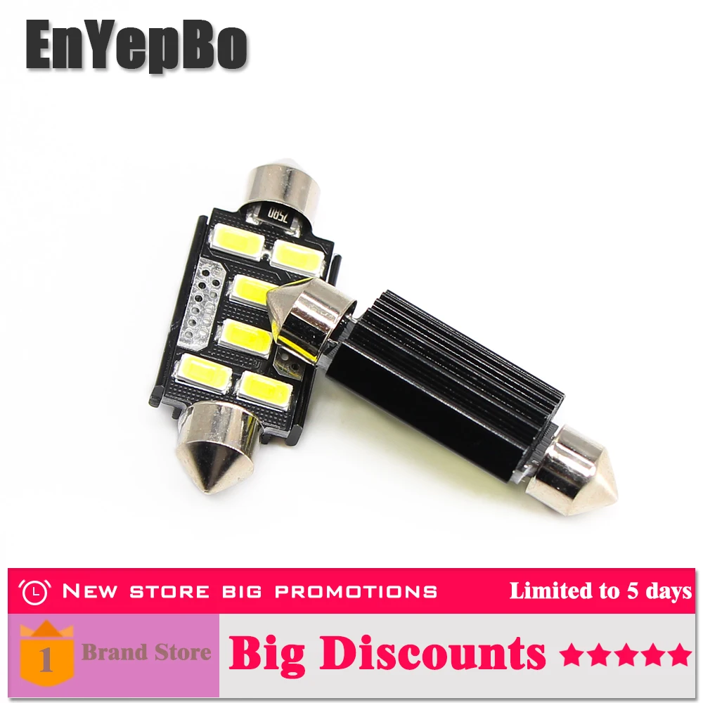 

2Pcs C5W LED Car Light Canbus Festoon 31mm 36mm 39mm 41mm LED 5730 200Lm NO ERROR Car White Dome Light Auto Interior Lamp 12V