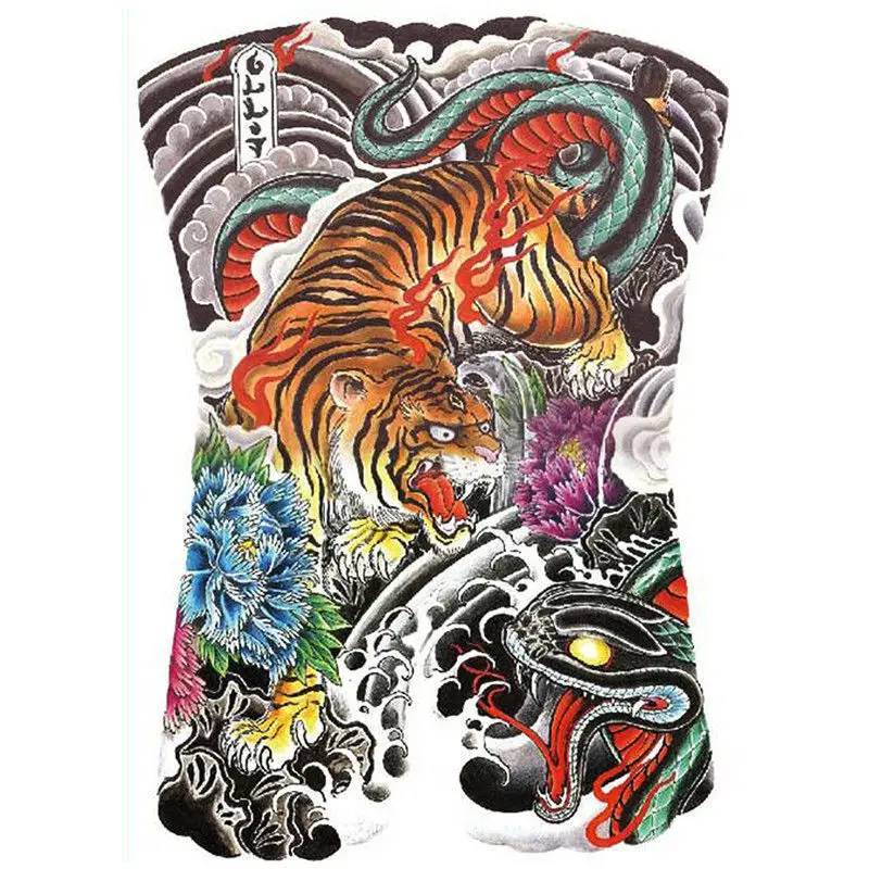 

Waterproof Full Back Tattoo Sticker Temporary Tattoo Large Tattoo Sticker Various Styles