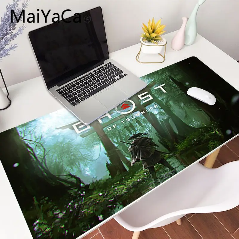 

MaiYaCa Boy Gift Pad Ghost Of Tsushima gamer play mats Mousepad Gaming Mouse Pad Large Deak Mat 700x300mm for overwatch/cs go