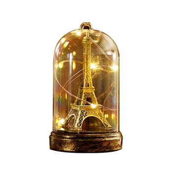 

Top Selling Paris Tower Lights Creative Figurines Crafts For Home Decoration Miniature Model Sculpture Birthday Gifts Ornaments