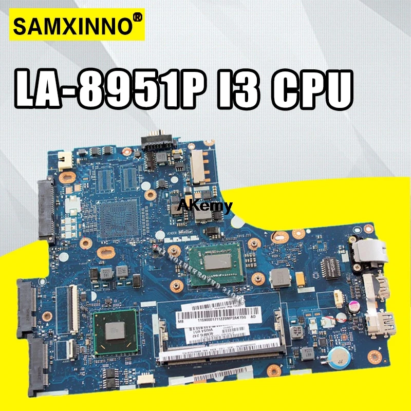 

High quality FOR Lenovo S300 S400 Laptop Motherboard VIUS3/VIUS4 LA-8951P SR0XF WTIH I3 CPU SLJ8C DDR3L 100% Tested