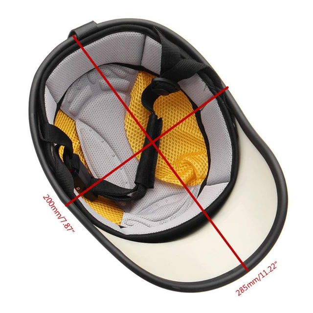 Casquette de Baseball demi-casque pour moto, chapeau de sécurité Anti-UV  pour Scooter électrique - AliExpress