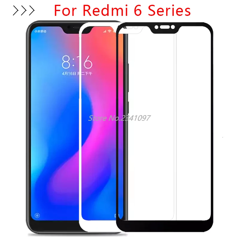 Полное покрытие Redmi Note 6 Pro Чехол для Xiaomi A 6a A6 Закаленное стекло Защитная пленка