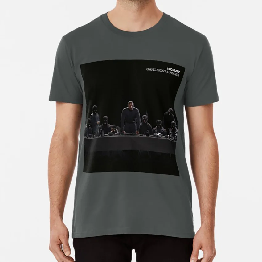 Темно-серый Stormzy банды знаки и молитва футболка банды знаки и молитва gsap wickedskengman grime debut no 1 заткнитесь холодной большой для ваших ботинок - Цвет: Темно-серый