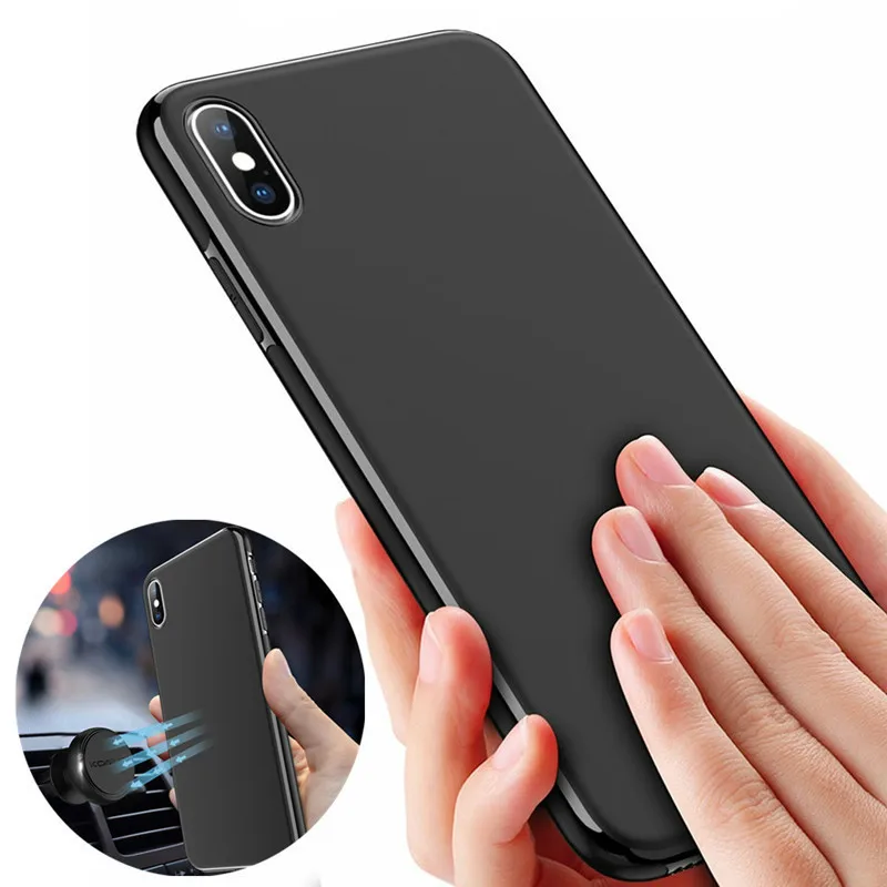 Магнитный матовый противоударный чехол для телефона Iphone X XR XS MAX 6 7 8 6S Plus Huawei P20 Pro P30