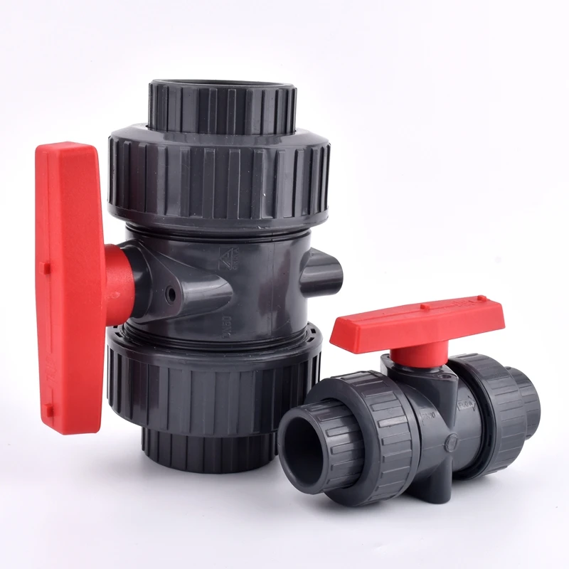 

1pc I.D 20~110mm UPVC Union Ball Valve Aquarium Fish Tank Drainage Gate Valve Irrigation Adapter Industrial Water Pipe Fittings