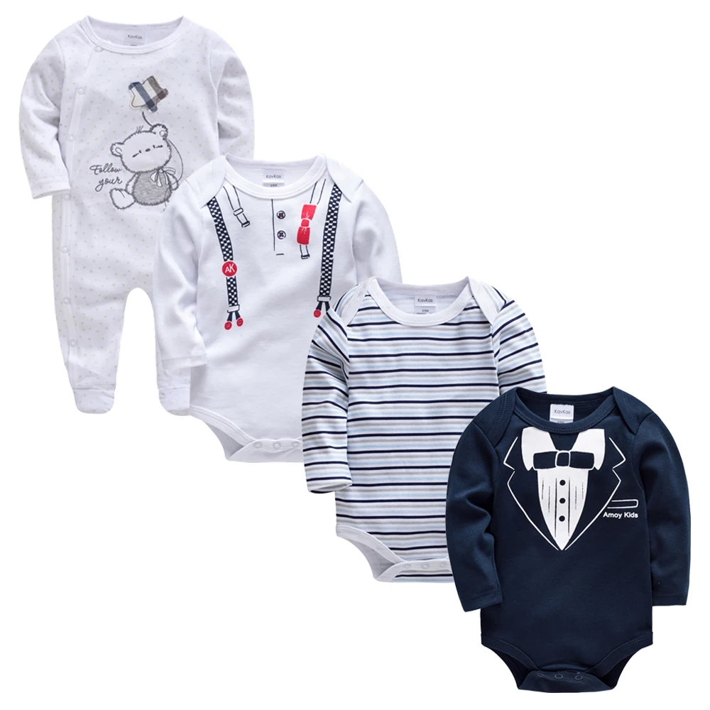 

Baby Boy Clothes Set 4pcs/lot roupas de bebe Clothing Cotton Full Sleeve Body bebe set Baby