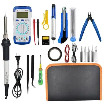 

A830L Multimeter Adjustable Soldering Iron Solder Pen Set Welding Kit