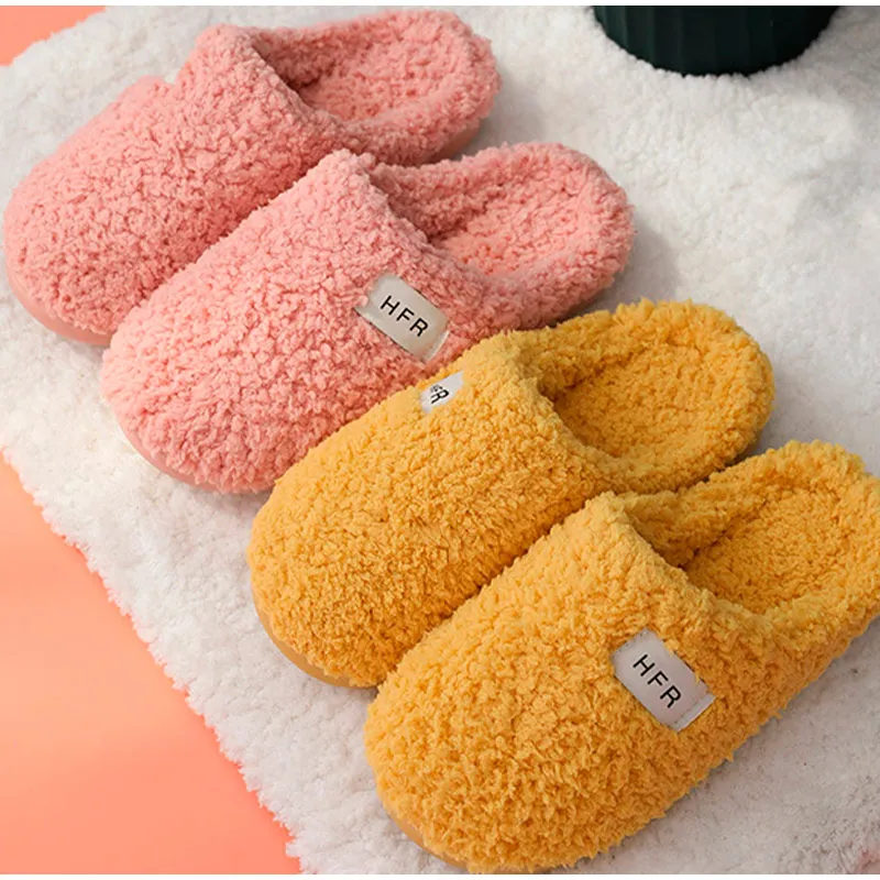 Chaussons,Pantoufles D'Intérieur En Fourrure Douces Et Antidérapantes