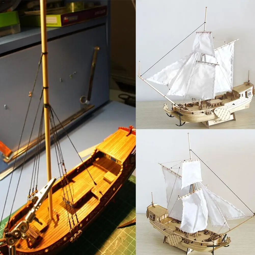 

Dutch Royal Yacht Scale DIY Wooden Assembly Model Toys Puzzle Assembling Boat Model For Children Educational Toy